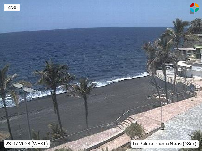 Menos Mal Sermón Wetter & Webcam La Palma Puerta Naos – Kanaren | panoramablick.com