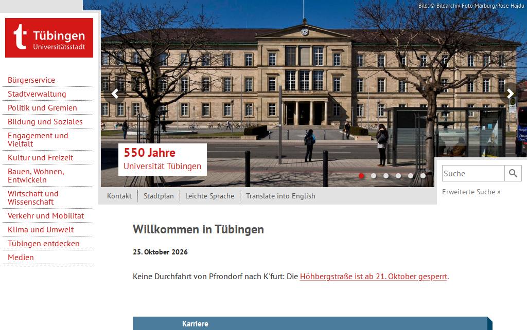 Website des Kamerabetreibers