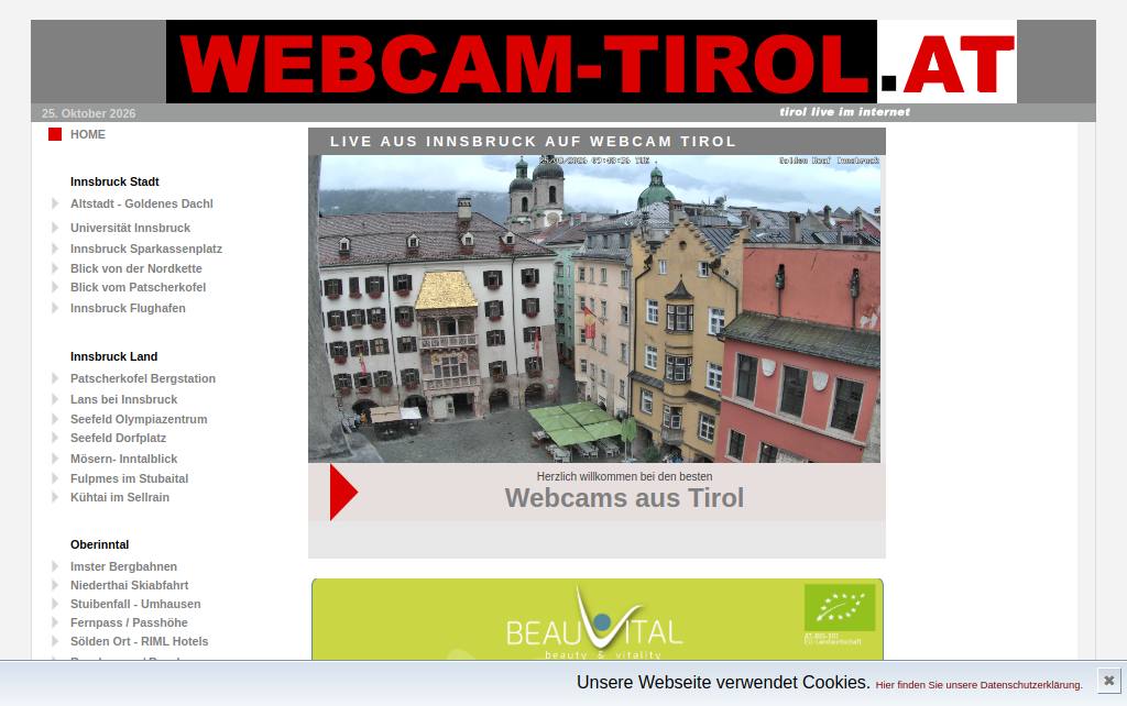 Website des Kamerabetreibers