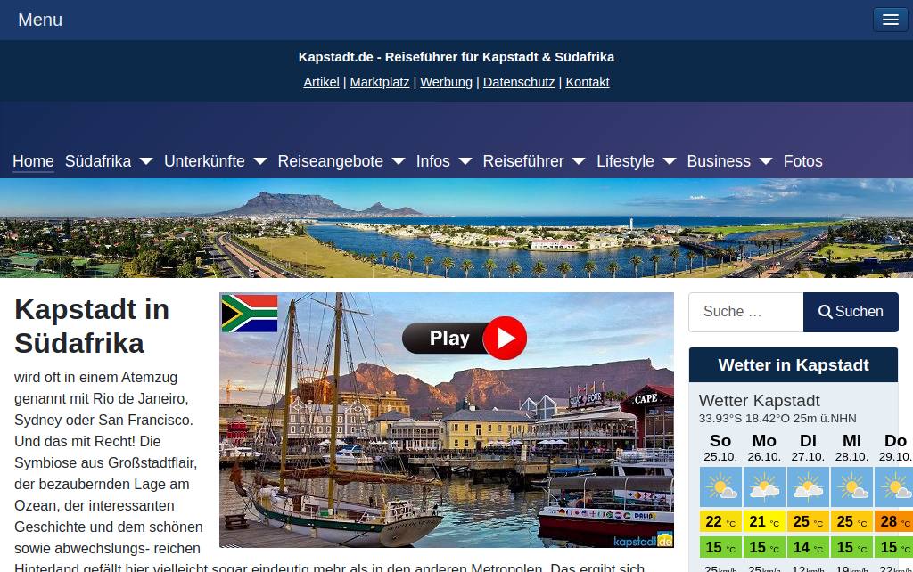 Website des Kamerabetreibers