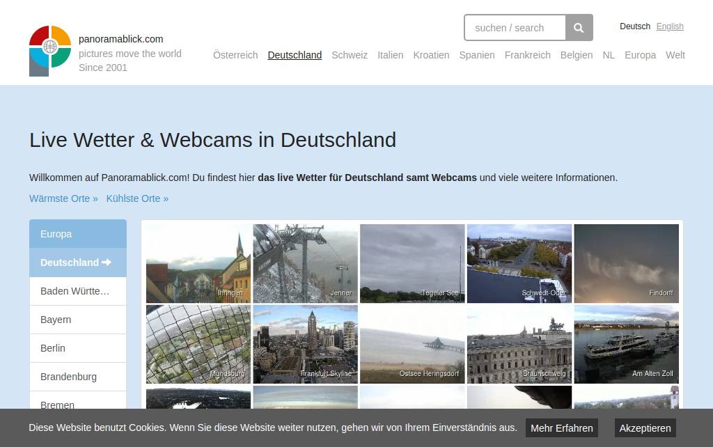 Website des Kamerabetreibers
